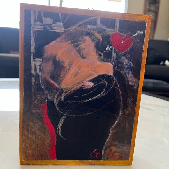 Hand Painted Wooden Cigar Box by Denver Contemporary Artist Mark Travis